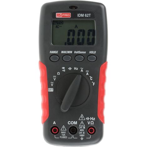 Multimètre IDM62T RS PRO Portable, 750V c.a. 10A c.a. ( Prix pour 1 ) (1/3)