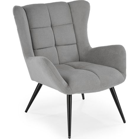 Sillón Houston 1756, Gris, 92x72x85cm, Tapiz, Patas: Metal, 0 (1/5)