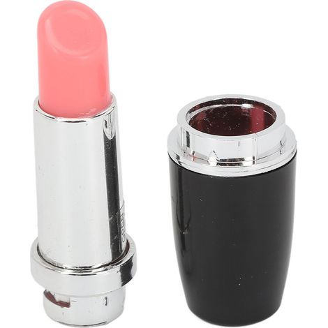 Bâton de massage vibrant noir en forme de rouge à lèvres, appareil portable pour visage et yeux, stimulation douce, soin beauté maison (1/5)