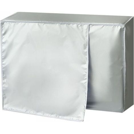 Housse de climatiseur Housse de climatiseur extérieur Tissu Oxford imperméable Protection UV Générique pour climatiseur Housse extérieure Protection extérieure pour unité extérieure 1.5P Climatiseur (1/5)