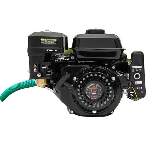 Moteur à essence, 7,5 CV, type refroidi par air, noir (1/2)