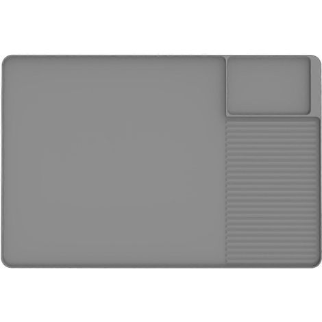 Tapis de bar à café 61 x 41 cm avec égouttoir à vaisselle amovible B (1/5)