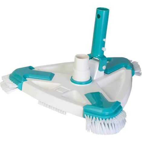 40016N - Tête de balai triangulaire avec brosses pour nettoyage de piscine : efficacité et durabilité pour votre piscine (1/4)