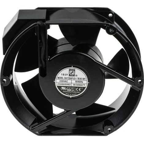 Ventilateur axial RS PRO 230 V c.a., 497.8m³/h, 172 x 150 x 51mm, 38W ( Prix pour 1 ) (1/3)