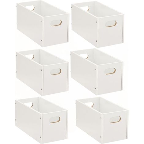 Lot de 6 boîtes de rangement rectangulaires MIX'N MODUL (1/3)