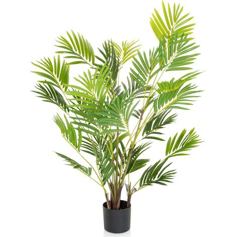 Kunstpflanze / Kunstbaum ARECA I Palme grün hjh OFFICE (1/5)