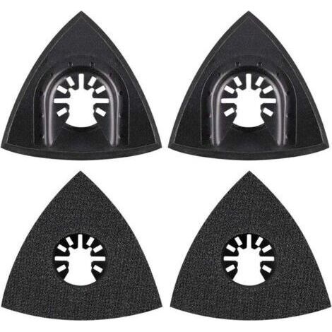 4Pcs Delta Sanding Pad 80mm Multi Tool Attachment Pad Accessorio Multi Tool Lama Oscillante Accessorio per Worx Mikita Dewalt Power Tool Worx Tool Bosch Multi Tool (1/4)