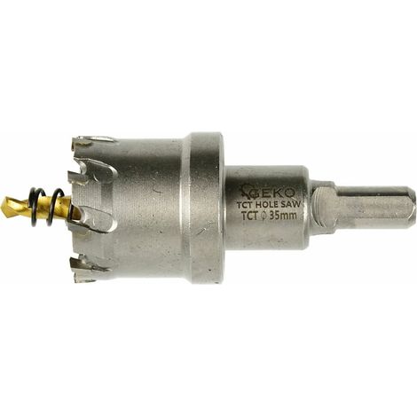 Hartmetall-Lochsäge - 35-mm-Metallbohrer mit Titanbohrer (100) (1/2)