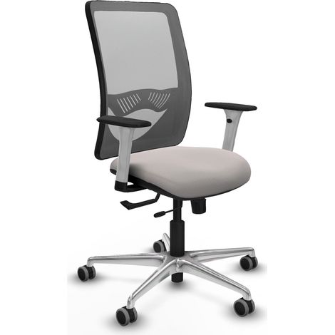 Sedia da ufficio piqueras y crespo Zulema bianco alluminio (1/2)