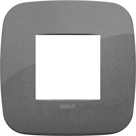 Placca Round 2M ardesia scatola rotonda Vimar Arkè 19672.22