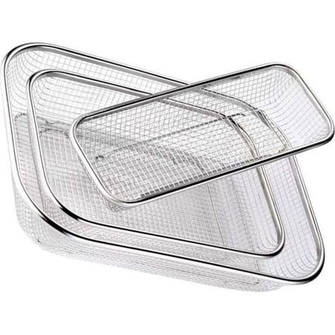Juego de 3 cestas de acero inoxidable para guardar cubiertos, aptas para lavavajillas, utensilios multifuncionales. (1/4)