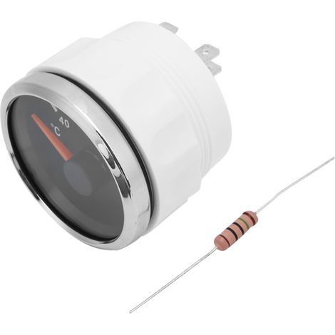 Cosiki Jauge de Température de l'eau, Jauge de Température d'eau avec Accessoires Gauge de en Plastique pour l'automobile, le Navire, le Moteur. (1/5)