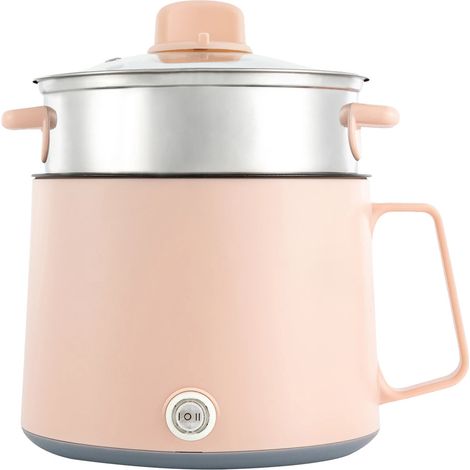 Cocotte Électrique, Réglages de Puissance Doubles, Cuisine Multi-usage, Rose (1/2)