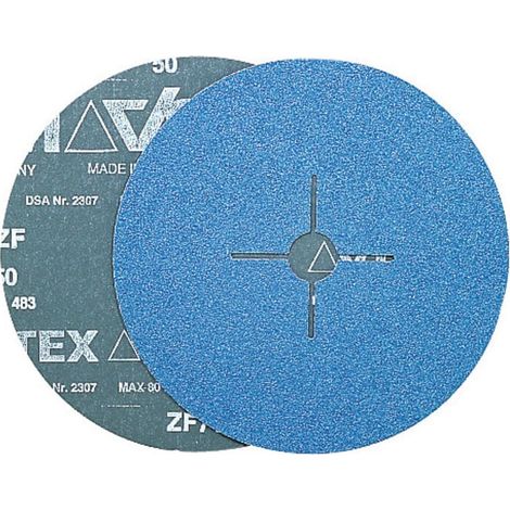 VSM Fiberscheibe ZF 714 Zirkonkorund (ZA),Ø 180 mm, Körnung: 60 (1/2)