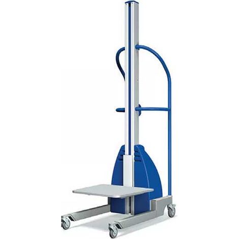 Impilatore semi-elettrico in alluminio/acciaio inox - Sollevamento massimo 1535 mm - Carico massimo 150kg - 300270/P