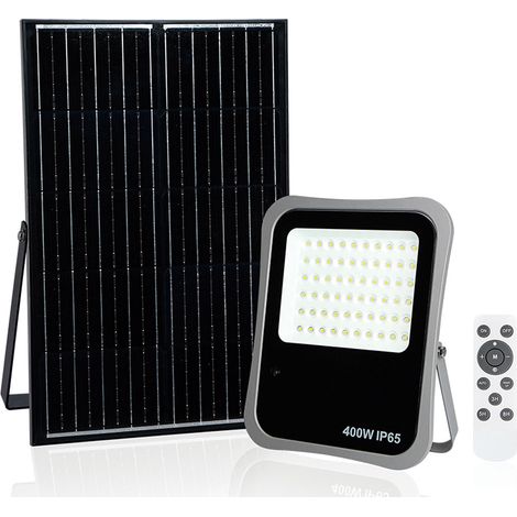 AYERBE - 620820 - Projecteur solaire 400 W avec télécommande câble 1,9 m