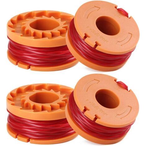 Ersatzspule für Trimmer, Trimmerfaden, Rasentrimmerfaden WA0010, 4 Stück (1,65 mm) (1/4)