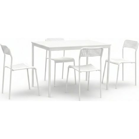 Set Tavolo Pranzo 4 Sedie Cucina Soggiorno Moderno 110x67x75 cm