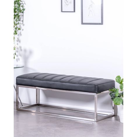 Nest Dream - Design-Bank mit Kunstlederbezug - Praga - Schwarz