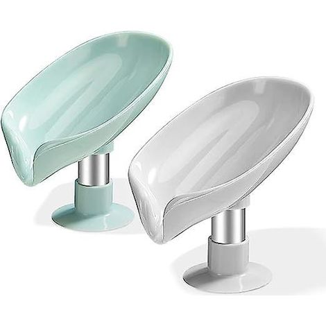 lot De 2 Porte-savon Ventouse, Porte-savon De Douche, Porte-ponge Pour Vier De Cuisine, Porte-savon Avec Vidange, Porte-savon De Cuisine Facile (1/5)