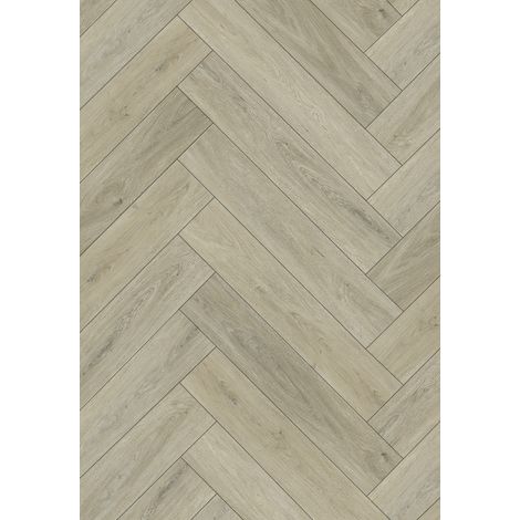 Mexen Bryce Canyon panneaux vinyles chevrons 635 x 127 mm SPC 6,5 mm sous-couche 1,5 mm, 4 V-Joint, Chêne (1/2)