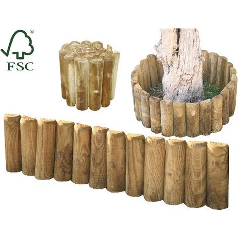 Cenefa en rollo de madera impregnada 180xH22 cm LASA