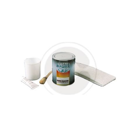 fibroresina in kit 750 ml resina stucco poliestere carrozzeria nautica (1/2)