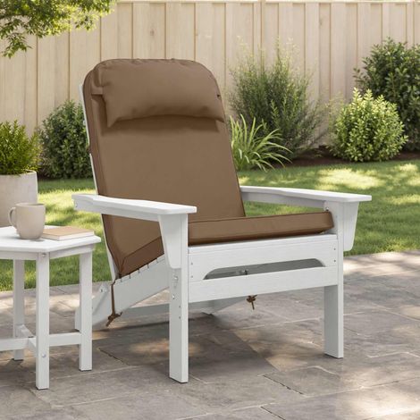 Cuscino per Lounger Sole 100% Poliestere Tortora vidaXL (1/5)