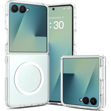 Custodia fumé per Samsung Galaxy Z Flip 8, Skin Touch, per MagSafe, trasparente (1/5)