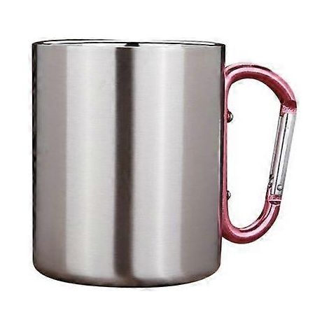 Tasse de voyage portable en acier inoxydable de 360 ml pour eau, café et thé, avec poignée pliable - Accessoires de cuisine de camping