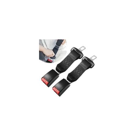 Rallonge de ceinture de sécurité (2 pièces), 23 cm / 36 cm, clips pour ceinture de sécurité, pièces intérieures compatibles avec la plupart des modèles de voitures. Veuillez vérifier attentivement la (1/5)