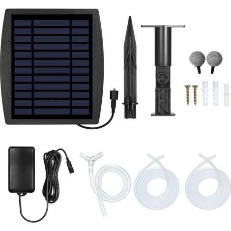 Solar Water Pump Oxygen Aerator Fountain, Solar Pond Aerator, Fish Tank Solar Oxygen Pump, Aquarium Oxygen Aerator Pond Pipe Air Bubble Stone