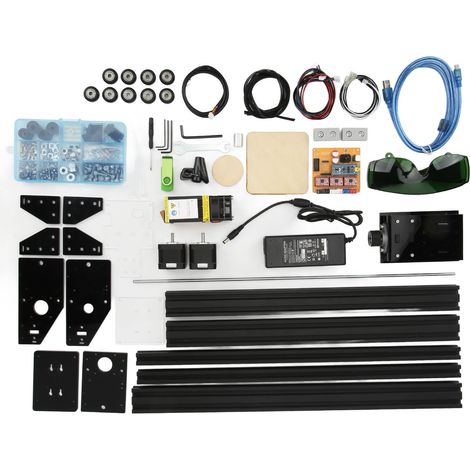 Lasergravurmaschine 7W 450nm Wellenlänge Kleiner Lasergravierer und -schneider für Heimwerker 100–240V EU-Stecker (1/5)