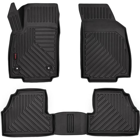 Alfombrillas de goma 3D para coche: Opel Mokka (crossover, 2012-2016) - borde de 5 cm