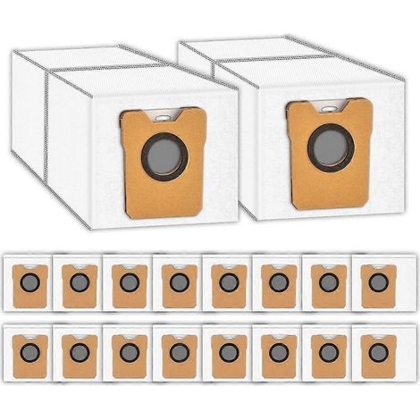 Lot de 18 sacs à poussière compatibles avec station de vidage automatique d'aspirateur robot Eufy Omni C20, C10, sacs collecteurs filtrants de rechange. (1/5)