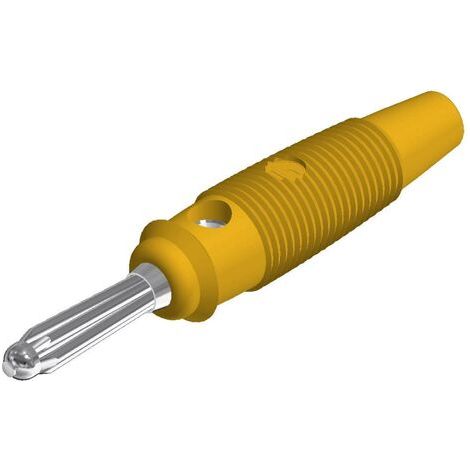 Fiche banane mâle Ø de la broche: 4 mm SKS Hirschmann BUELA 20 K 930726103 jaune 1 pc(s) D27020 (1/4)