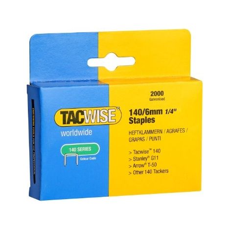 TACWISE 140/6 STAPLES 6MM (2000)