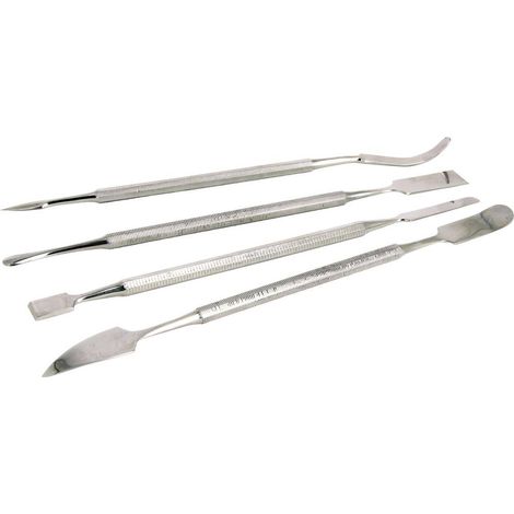 Ideal Tek K4MPTSS Set di 4 spatole in acciaio inox 17 cm