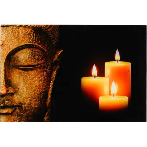 Glasbild T117, Wandbild Poster Motiv, 40x60cm Buddha (1/3)