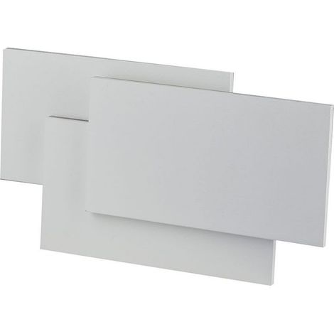 Applique Lampada LED da Muro 12W 3000K Carcassa Grigia Rettangolare con Forme Sovrapposte IP20 SKU-8206 (1/5)