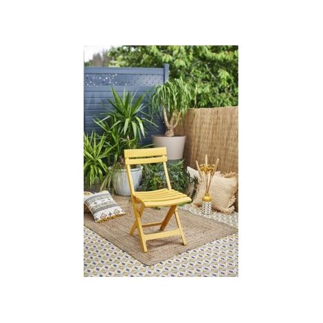 SILLA PLEGABLE MIAMI MOSTAZA - 49036767