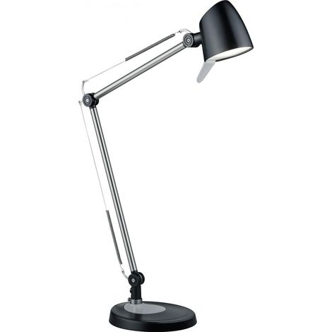 Lámpara de escritorio Trio Rado 5W 70×17 cm. LED Blanco con temperatura de color regulable. Luz direccional. Función táctil Oficina. Estilo moderno. Metal. Color negro (1/5)