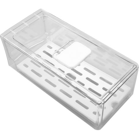 Boîte de conservation pour réfrigérateur avec bac récupérateur de graisse, récipient pour fruits, boîte de conservation, 11 x 14 x 30 cm / 4,3 x 5,5 x 11,8 pouces (1/5)