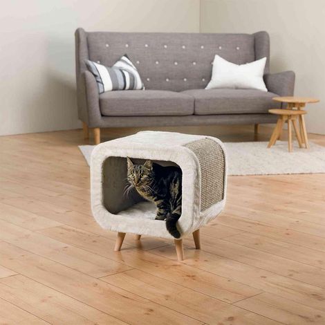 TRIXIE Abri douillet Alicia - Gris - Pour chat (1/3)