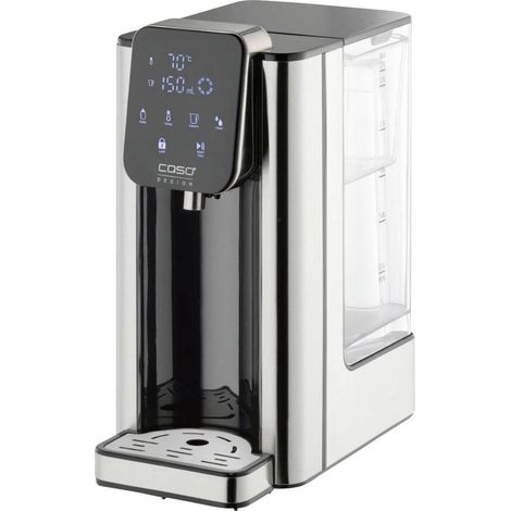 Distributeur d'eau chaude inox 2.7L – Puissance 2600W – Réglage de volume 100 à 400ml – Entretien facile avec fonction détartrage – Caso Design (1/7)