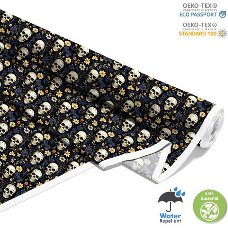 Outdoor dekostoffe oxford - Motiv der Schädel I DX4497 (1/5)