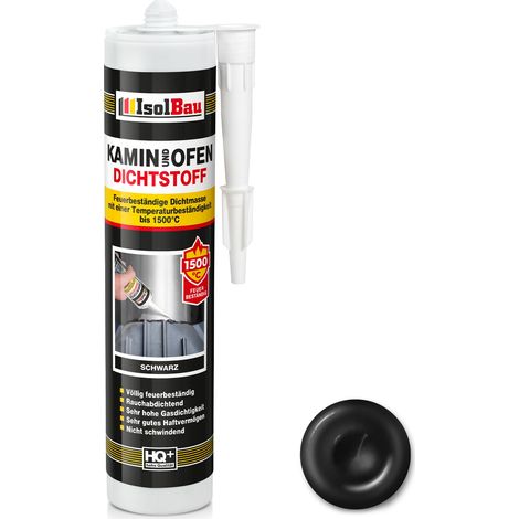 IsolBau Camino Silicone 1500°C Kamin Ofen Dichtstoff 1 x 300ml (1/5)