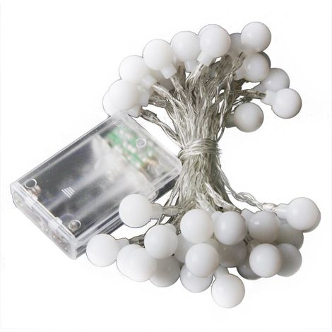 Guirlande Lumineuse LED - 6 M - 40 Ampoules Sphériques - USB Dimmable - Intérieur Extérieur - 1 Pièce (1/5)