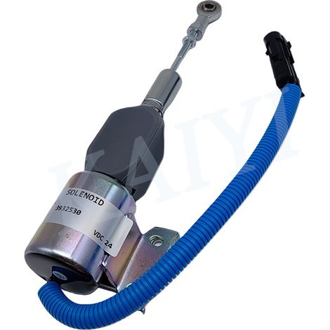 Pièces pour excavatrice : électrovanne d'arrêt moteur Hyundai R210/220-5-7/4BT/6BT5.9 3932530/24V (1/5)