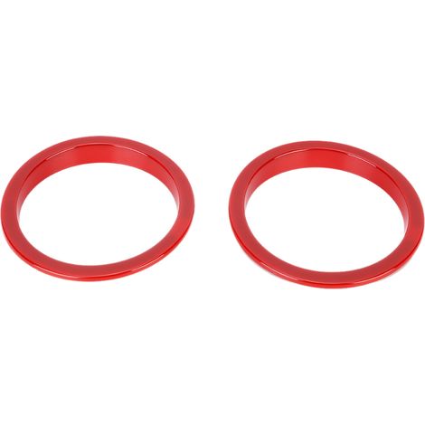 Paire d'anneaux de garniture de clignotant extérieur pour Jeep Wrangler 2007-2017 Rouge (1/5)